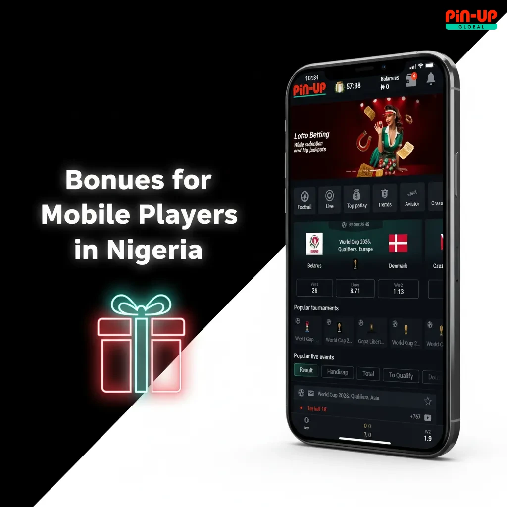 Nigerian mobile app promo: 120% casino welcome + 250 free spins up to ₦9,000,000; sports and slots deals in Offers tab.
