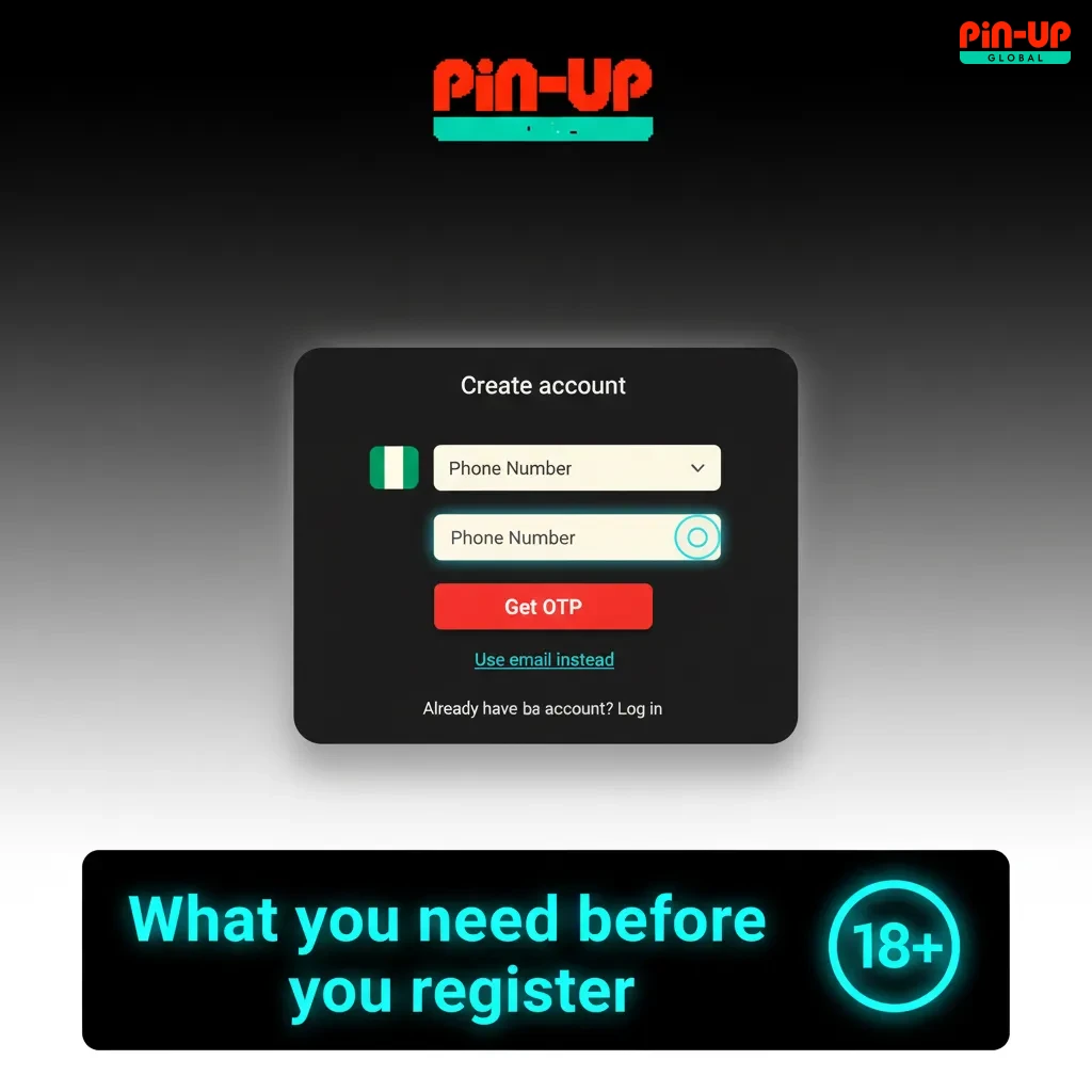 Checklist of registration requirements: 18+, matching ID/bank, one account, KYC ID/address, Nigeria payments, no VPN.