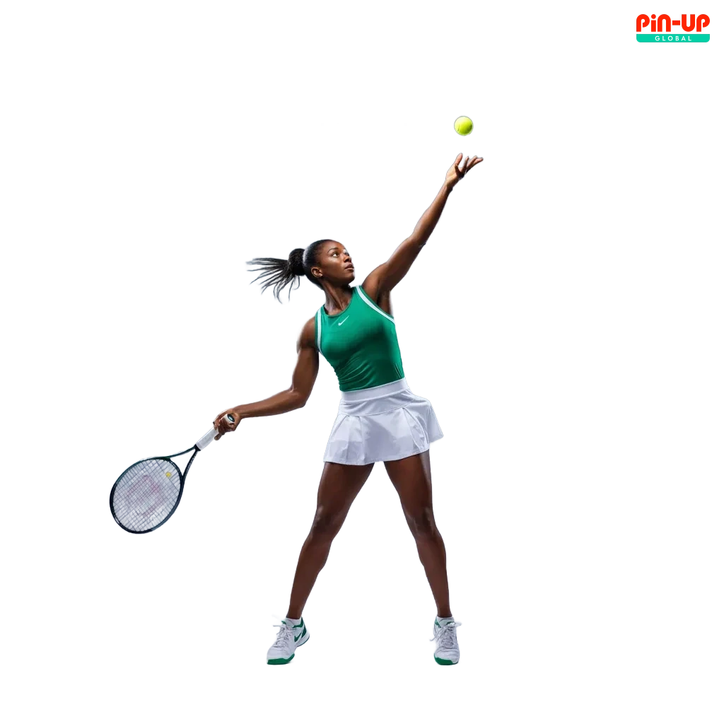 Pin-Up tennis betting Nigeria: Grand Slams, ATP/WTA, pre-match & live odds, bet builder, cash out, NGN deposits.